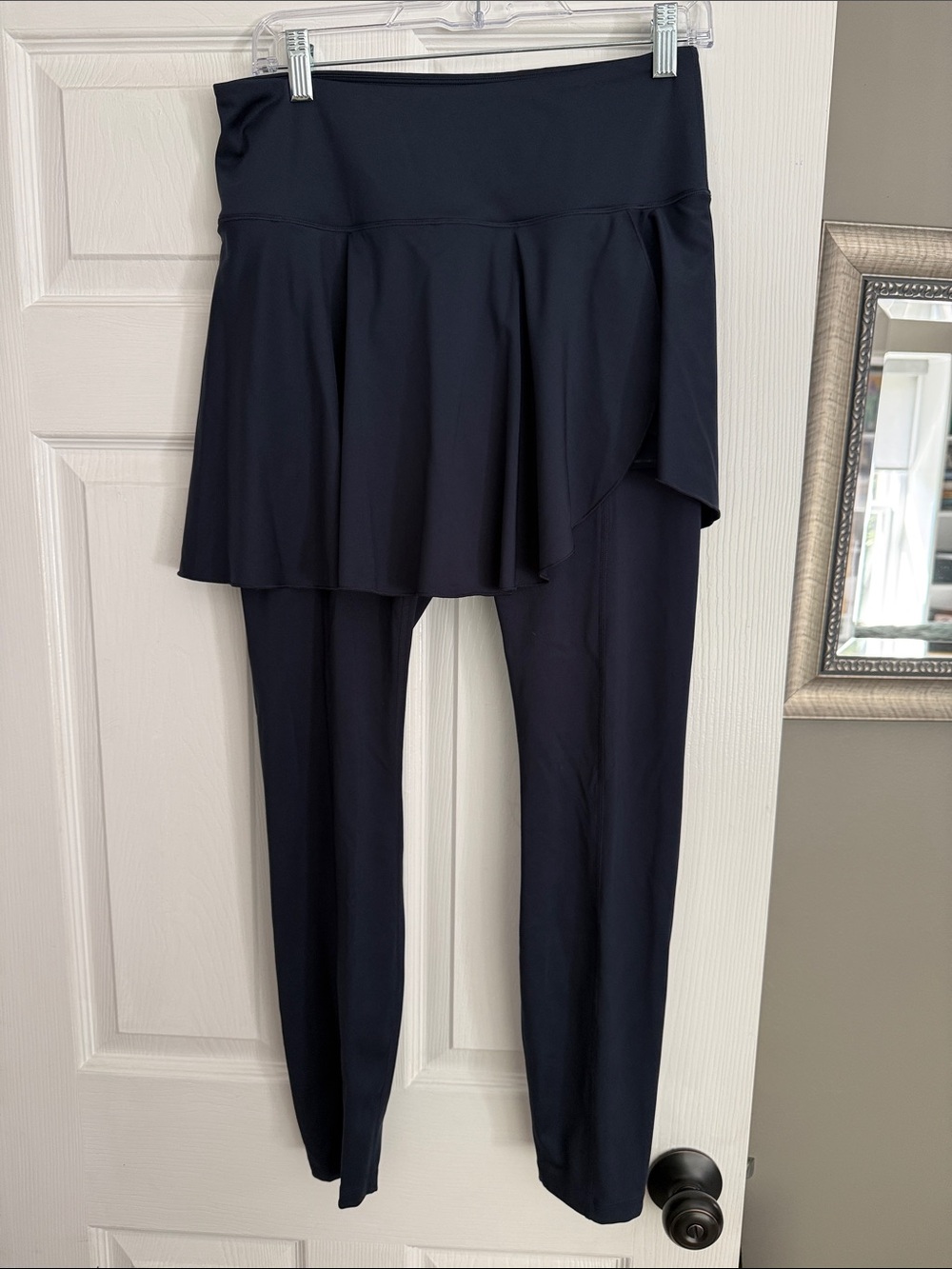 Wilson Black Skirted Leggings - Flared Overlay Active Tights